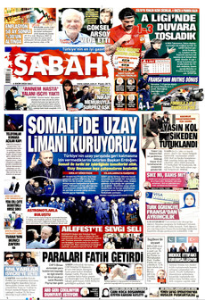 SABAH gazetesi ilk sayfası