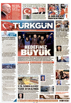 TÜRKGÜN gazetesi ilk sayfası