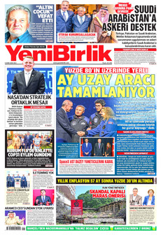 YENİBİRLİK gazetesi ilk sayfası