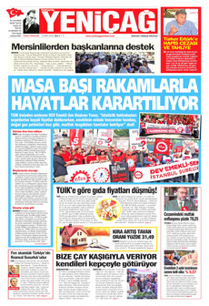 YENİÇAĞ gazetesi ilk sayfası