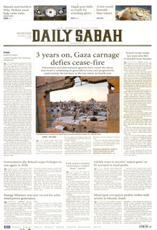 DAİLY SABAH gazetesi ilk sayfası