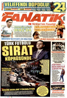 FANATİK gazetesi ilk sayfası