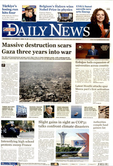 HÜRRİYET DAİLY NEWS gazetesi ilk sayfası