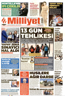 MİLLİYET gazetesi ilk sayfası