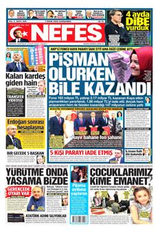 NEFES gazetesi ilk sayfası