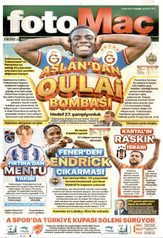FOTOMAÇ gazetesi ilk sayfası
