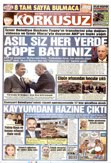 KORKUSUZ gazetesi ilk sayfası