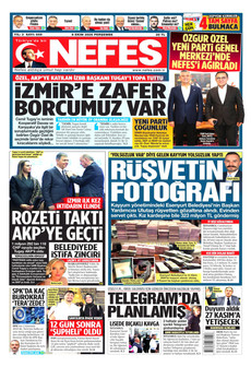 NEFES gazetesi ilk sayfası