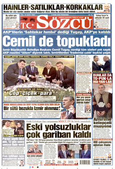 SÖZCÜ gazetesi ilk sayfası