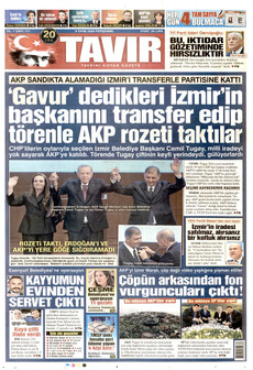 TAVIR GAZETESİ gazetesi ilk sayfası