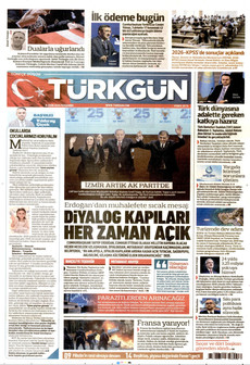 TÜRKGÜN gazetesi ilk sayfası