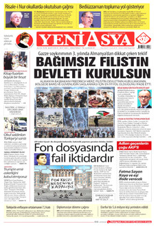 YENİ ASYA gazetesi ilk sayfası