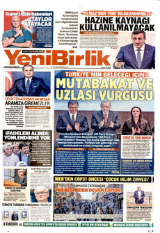 YENİBİRLİK gazetesi ilk sayfası