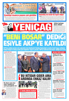 YENİÇAĞ gazetesi ilk sayfası