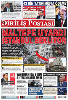 DİRİLİŞ POSTASI gazetesi ilk sayfası