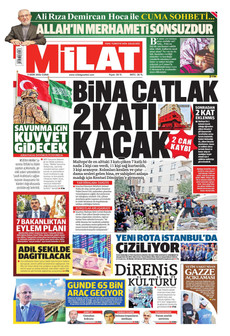 MİLAT gazetesi ilk sayfası