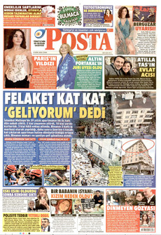 POSTA gazetesi ilk sayfası