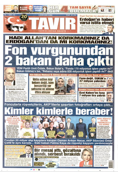 TAVIR GAZETESİ gazetesi ilk sayfası