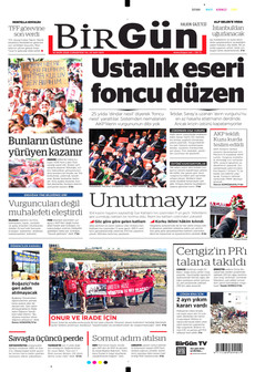 BİRGÜN gazetesi ilk sayfası