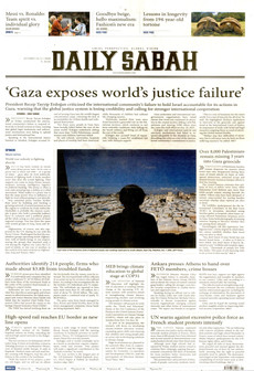 DAİLY SABAH gazetesi ilk sayfası