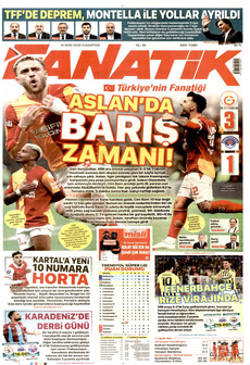 FANATİK gazetesi ilk sayfası