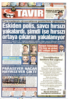 TAVIR GAZETESİ gazetesi ilk sayfası