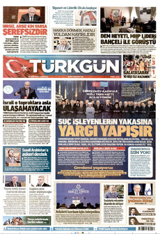 TÜRKGÜN gazetesi ilk sayfası