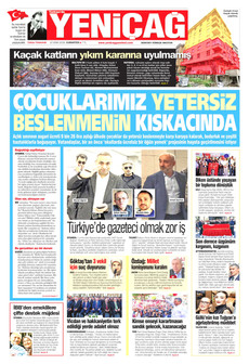 YENİÇAĞ gazetesi ilk sayfası