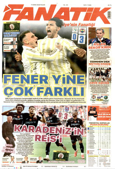 FANATİK gazetesi ilk sayfası