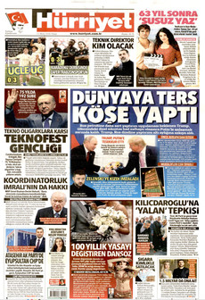 HÜRRİYET gazetesi ilk sayfası