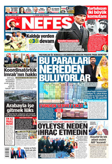 NEFES gazetesi ilk sayfası