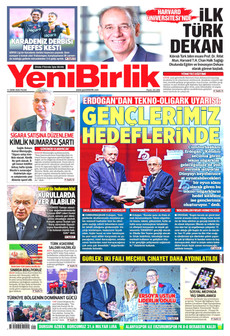 YENİBİRLİK gazetesi ilk sayfası