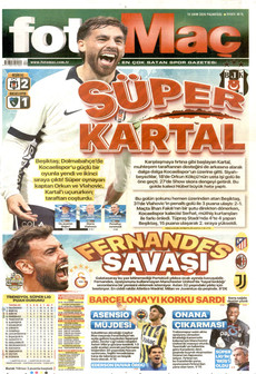 FOTOMAÇ gazetesi ilk sayfası