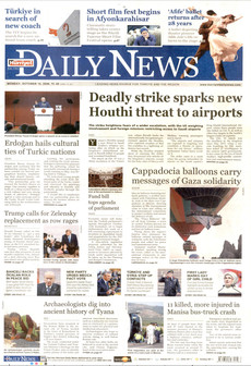 HÜRRİYET DAİLY NEWS gazetesi ilk sayfası