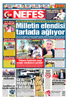 NEFES gazetesi ilk sayfası