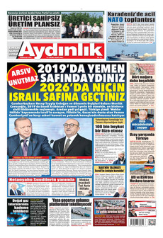 AYDINLIK GAZETESİ gazetesi ilk sayfası