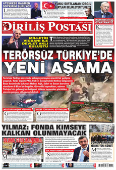 DİRİLİŞ POSTASI gazetesi ilk sayfası