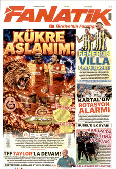 FANATİK gazetesi ilk sayfası