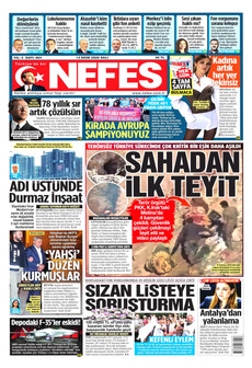 NEFES gazetesi ilk sayfası