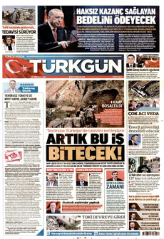 TÜRKGÜN gazetesi ilk sayfası