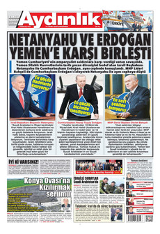 AYDINLIK GAZETESİ gazetesi ilk sayfası