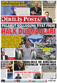 DİRİLİŞ POSTASI gazetesi ilk sayfası