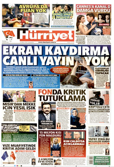 HÜRRİYET gazetesi ilk sayfası