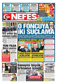 NEFES gazetesi ilk sayfası