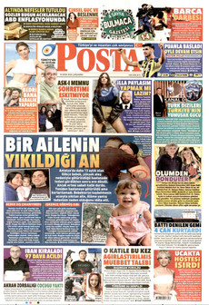 POSTA gazetesi ilk sayfası