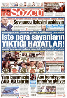SÖZCÜ gazetesi ilk sayfası