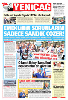 YENİÇAĞ gazetesi ilk sayfası
