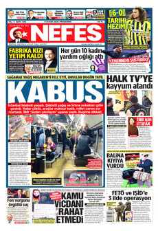 NEFES gazetesi ilk sayfası