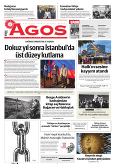 AGOS gazetesi ilk sayfası