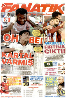 FANATİK gazetesi ilk sayfası
